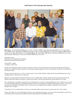 article - Bob`s Brother`s Band Home Page