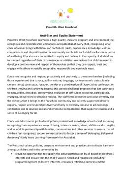 Anti-Bias and Equity Statement