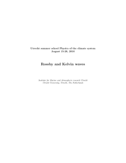 Rossby and Kelvin waves