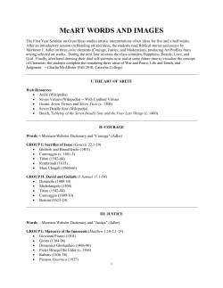 McART WORDS AND IMAGES - Catawba College Faculty Website