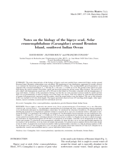 Notes on the biology of the bigeye scad, Selar crumenophthalmus