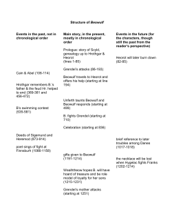 Structure of Beowulf