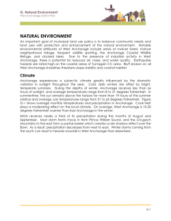 NATURAL ENVIRONMENT - The Anchorage Soil And Water