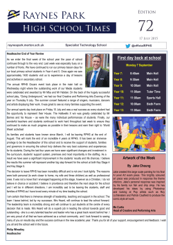 Issue 72 - Raynes Park High School