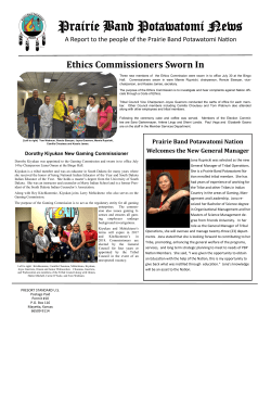 Fall 2015 Issue - Prairie Band Potawatomi Nation