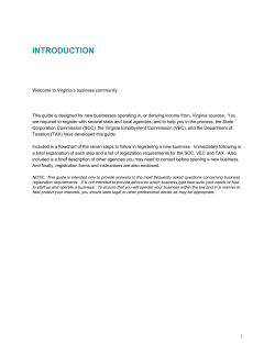 State Corporation Commission Guide