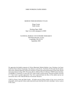 Medium Term Business Cycles
