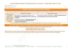 essential prior, related and next learning teaching videos, explicit