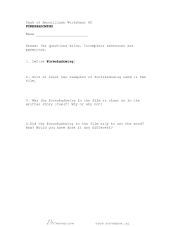 Cask of AmontilladoWorkshteet 02