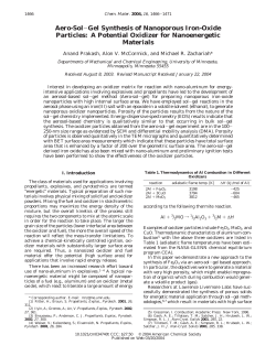 Aero-Sol-Gel Synthesis of Nanoporous Iron