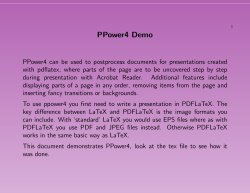 PPower4 Demo - WVU Math Department