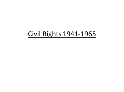 Civil Rights 1941-1965 - Abraham Darby Academy
