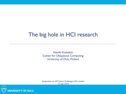 The big hole in HCI research
