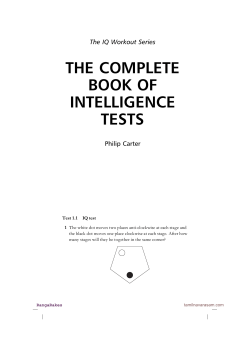 The IQ Workout Series THE COMPLETE BOOK OF INTELLIGENCE