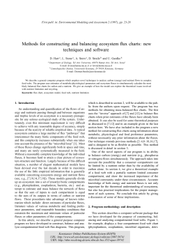 Methods for constructing and balancing ecosystem flux charts: new