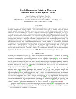 Math Expression Retrieval Using an Inverted Index Over Symbol Pairs