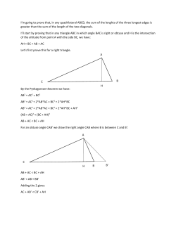 I`m going to prove that, in any quadrilateral ABCD, the sum of the