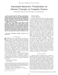 Automated Interactive Visualization on Abstract Concepts in