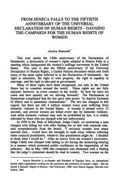 from. seneca falls to the fiftieth anniversary of the