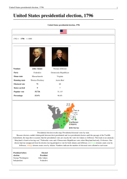 United States presidential election, 1796