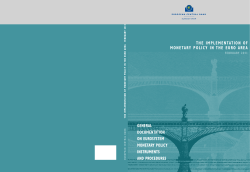 The implementation of monetary policy in the - ECB