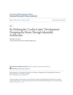 Re-Defining the "Cookie-Cutter" Development