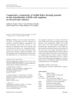 (GISH) with emphasis on Oreochromis niloticus