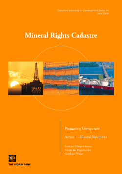 Mineral Rights Cadastre
