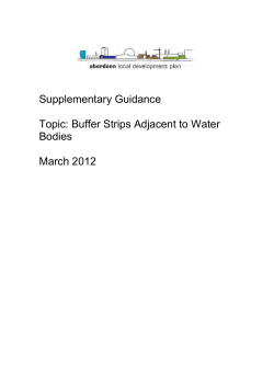 Buffer Strips Adjacent to Water Bodies March 2012