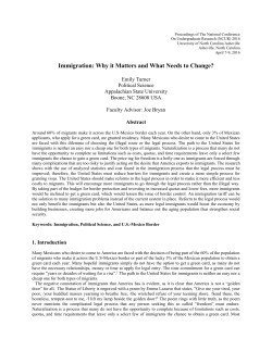 Immigration: Why it Matters and What Needs to Change?
