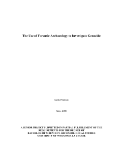 The Use of Forensic Archaeology to Investigate