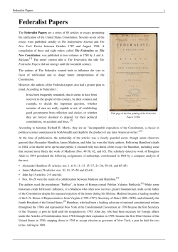 Federalist Papers