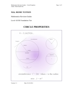 circle properties