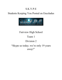 Team 1 Final Report