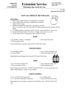 Non-Alcoholic - Oregon State University Extension Service