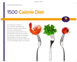 1500 Calorie Diet - Northshore Family Medical Center