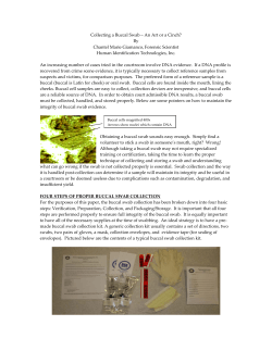 Buccal Swab - Human Identification Technologies