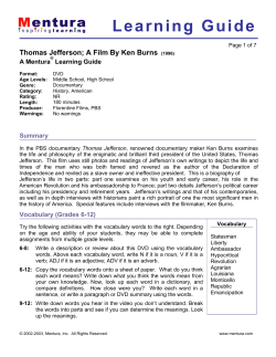 Thomas Jefferson - Liberty Park, USA Foundation