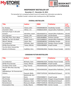 independent bestseller list