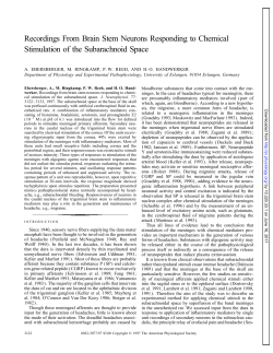 Recordings From Brain Stem Neurons Responding to Chemical