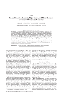 Roles of Selection Intensity, Major Genes, and Minor Genes in