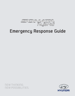 Emergency Response Guide for the 2016 Hyundai Sonata Hybrid