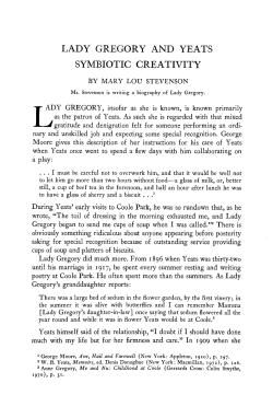 lady gregory and yeats symbiotic creativity