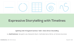 Expressive Storytelling with Timelines