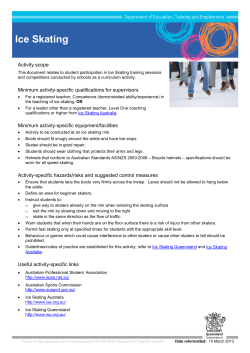 Ice Skating - Education Queensland