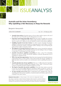 Australia and the Asian Ascendancy
