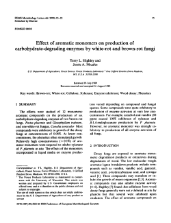 Effect of aromatic monomers on production of carbohydrate