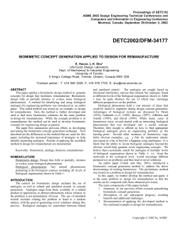 biomimetic concept generation applied to design