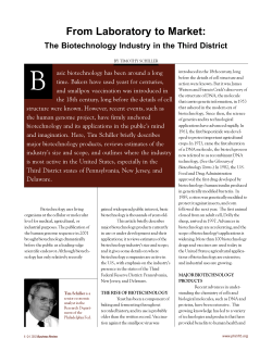 From Laboratory to Market: The Biotechnology Industry in the Third
