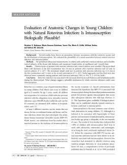 Evaluation of Anatomic Changes in Young Children with Natural